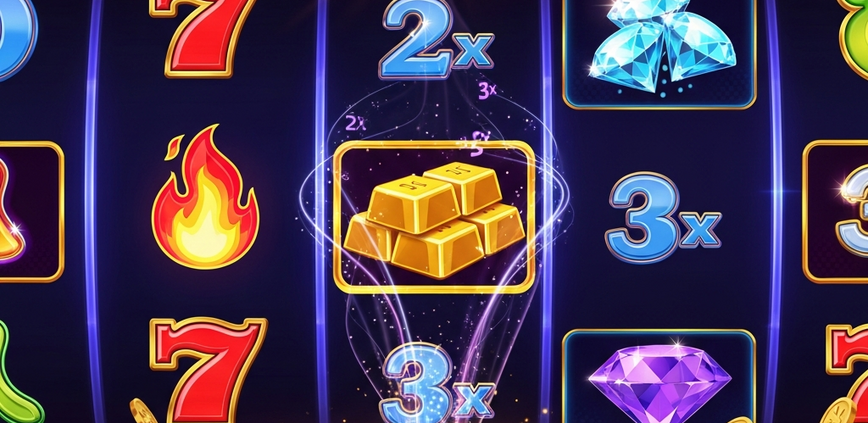 Vibrant and dynamic online slot machine interface showing spinning reels with winning symbols and celebratory effects, representing a premium, specialized slot gaming platform.