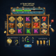 Dynamic online slot game interface optimized for 'Team Play,' showing spinning reels with winning symbols, crew progress indicators, and strategic mission trackers, set against a luxurious digital casino backdrop.