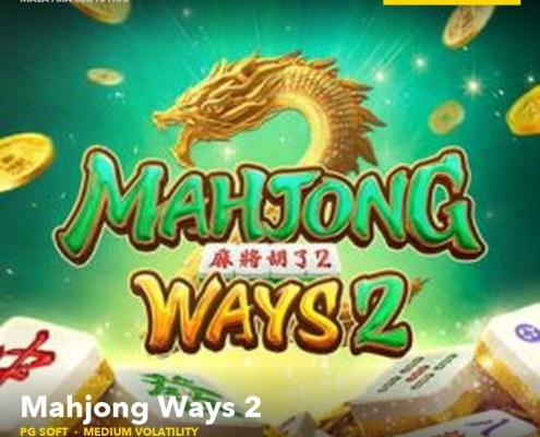 Mahjong Ways 2 slot game by PG Soft featured banner showing RTP 96% on Pirate777 Malaysia